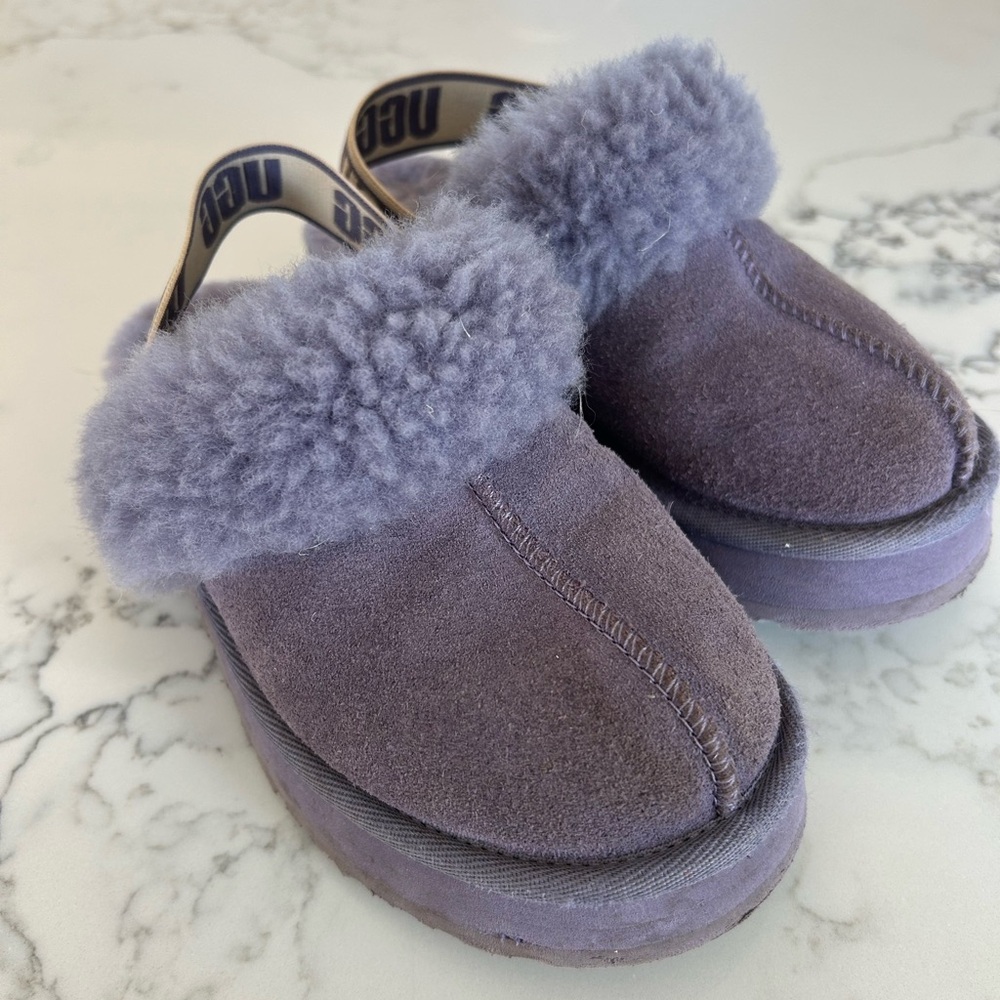 UGG Lavender Shearling Slippers - Kids Size 13